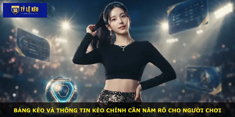 Bảng kèo và thông tin kèo chính cần nắm rõ cho người chơi