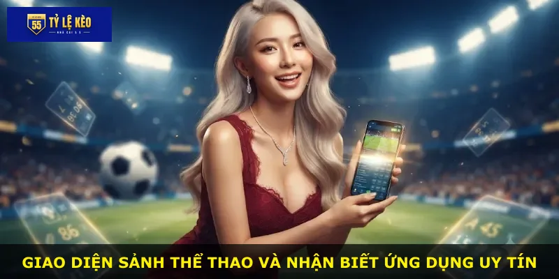 Giao diện sảnh thể thao và nhận biết ứng dụng uy tín