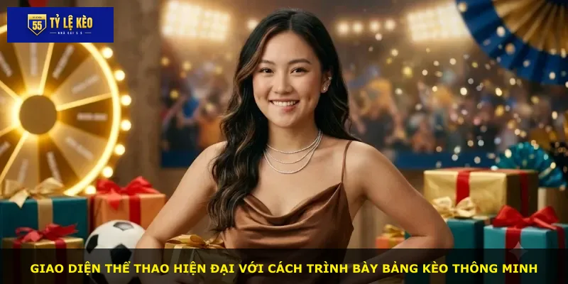 Giao diện thể thao hiện đại với cách trình bày bảng kèo thông minh