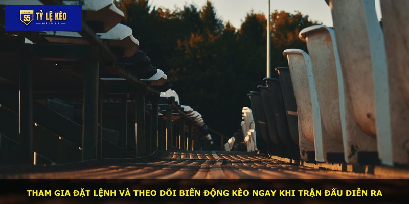 Tham gia đặt lệnh và theo dõi biến động kèo ngay khi trận đấu diễn ra