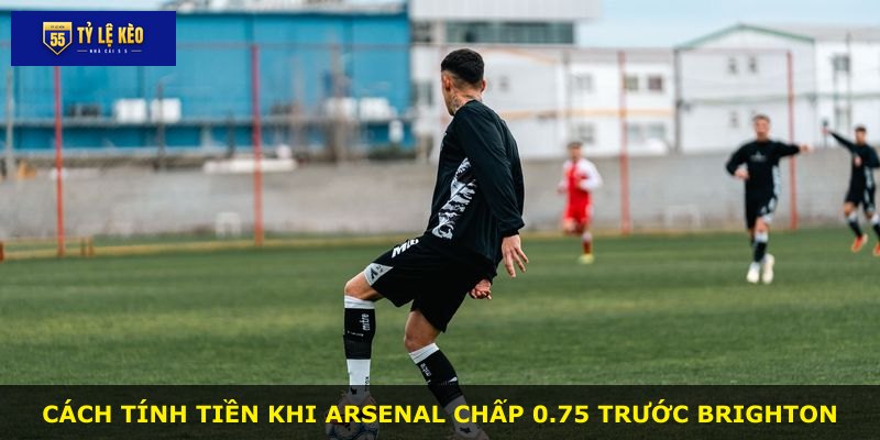 Cách tính tiền khi Arsenal chấp 0.75 trước Brighton